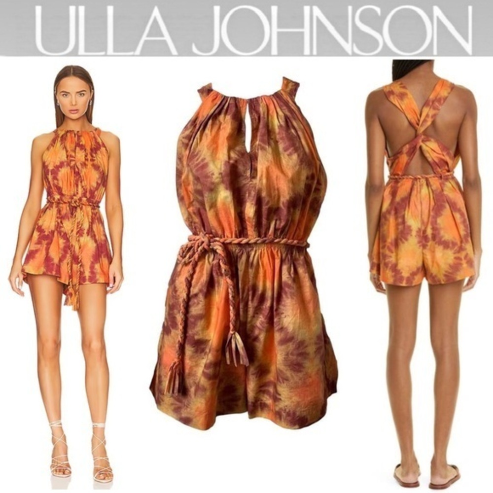 Ulla Johnson Shaina Romper in Red Topaz sz 4 NWT 390$